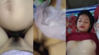 Horny guy rams a sexy Kathmandu girl in bed