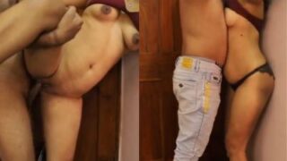 Desi Aunty satisfies her pussy with a delivery guy